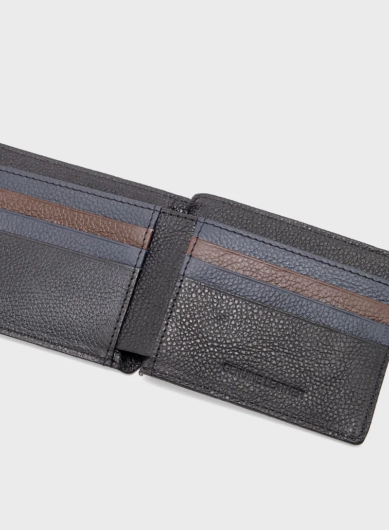 Robert Wood Genuine Leather Casual Bi-Fold Wallet