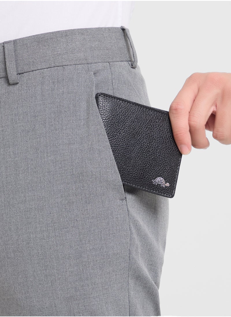 Robert Wood - Genuine Leather Casual Bi-Fold Wallet - Image 1