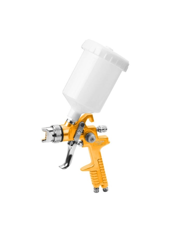 Tolsen 73175 HVLP Gravity Feed Air Spray Gun – 1.4mm Nozzle, 600ml Cup, Professional Paint Spray Gun - Image 1
