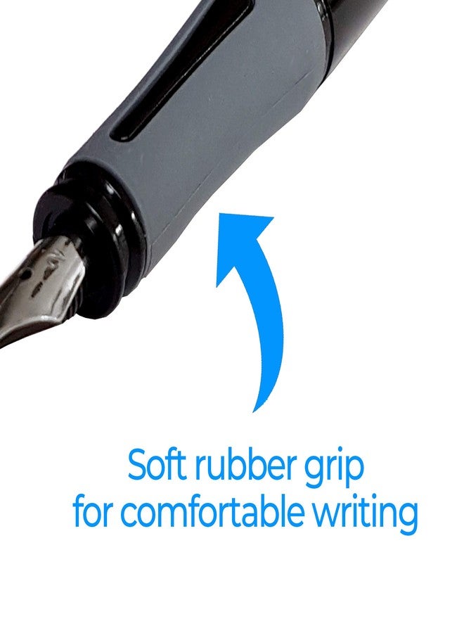 Zieler Calligraphy Pen Set - Introductory Calligraphy Writing set Free-flowing nibs with a soft rubber grip for more comfortable writing ● Designed for right-handed writers ● Ideal for Beginners - Image 4