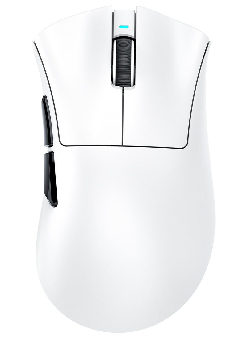 Attack Shark V3 Ultra-Light Wireless Gaming Mouse, PAW3311 Sensor, 500mAh, 62g, 25KDPI 2.4G/BT/USB-C Rechargeable Wireless Mouse with 5 Programmable Buttons for Laptop,PC,Mac Gamer (White) - Image 1