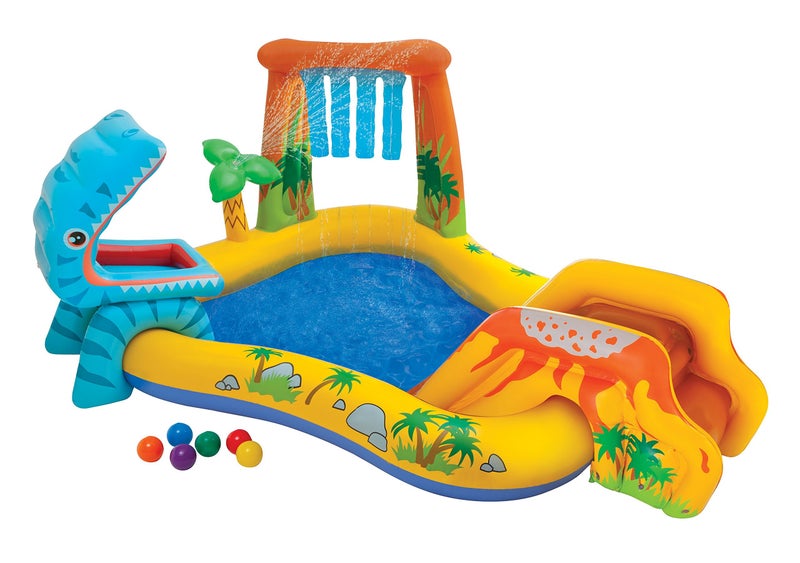 INTEX Inflatable Play Center 42.9x98.03x75.2inch - Image 1