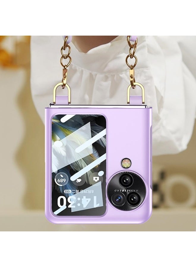 HuHa Case Cover For OPPO Find N3 Flip GKK Integrated Ultra-thin Handbag Phone Case(Purple)  - Image 5