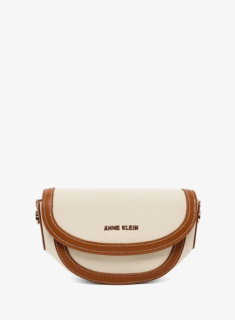 ANNE KLEIN Anne Klein Contrast Trim Flap Crossbody Bag