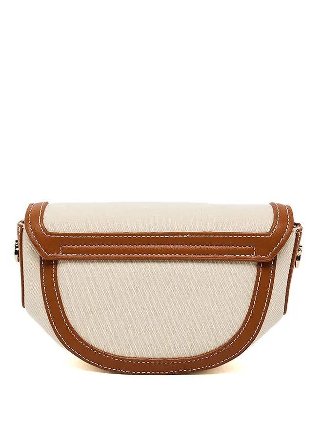 Anne Klein  Contrast Trim Flap Crossbody Bag for Women | Best Price UAE