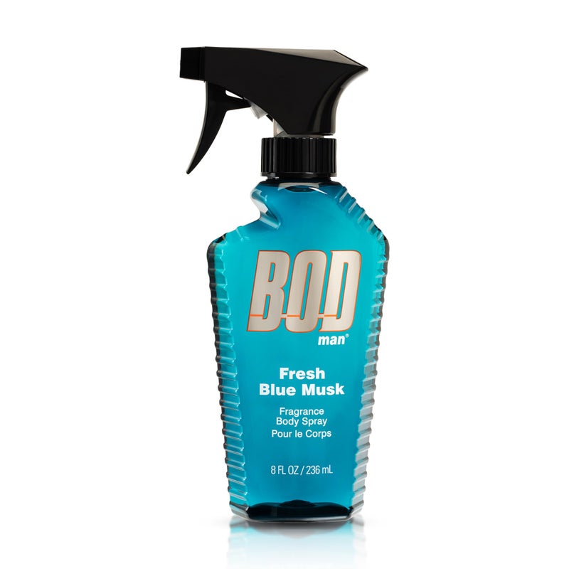BOD man Fragrance Body Spray, Fresh Blue Musk, 8 fl oz - Image 1