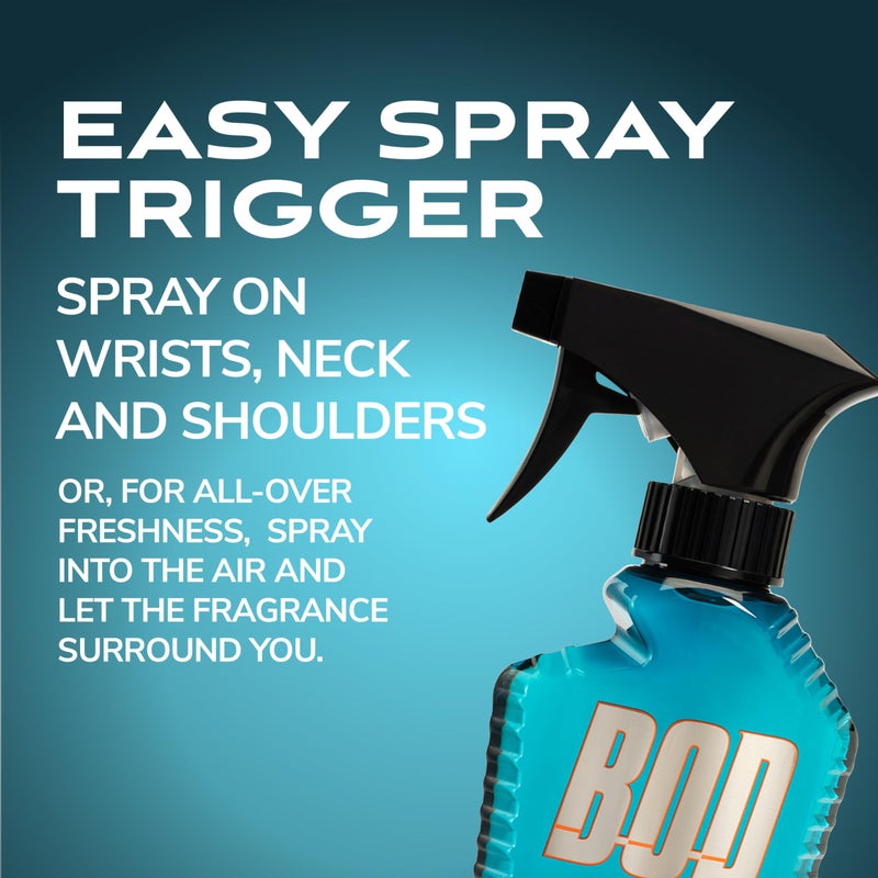 BOD man Fragrance Body Spray, Fresh Blue Musk, 8 fl oz - Image 2