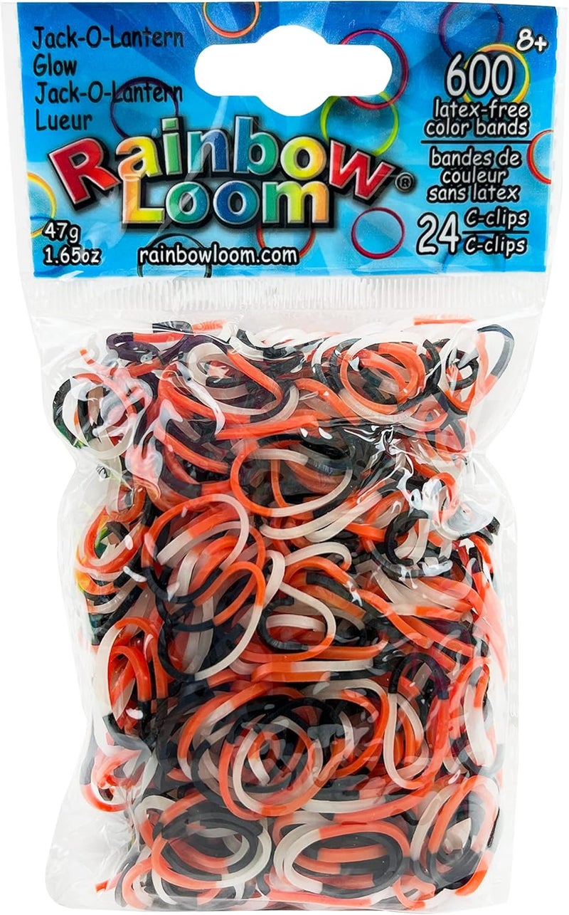 راينبو لووم أشرطة مطاطية بلون يتوهج مثل فانوس جاك أو لانترن (Jack-O-Lantern Glow) - Image 1