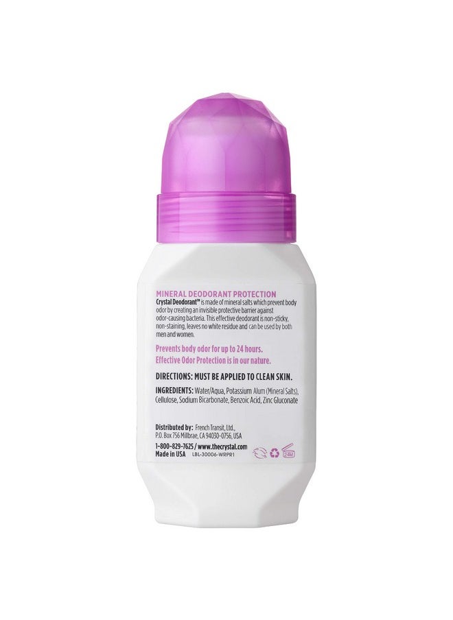 CRYSTAL ESSENCE CRYSTAL Deodorant - Mineral Roll on Vegan Deodorant for Women and Men, Unscented - 2.25 fl. oz. (3 Pack) (Packaging May Vary)  - Image 2