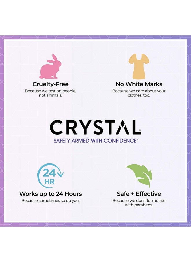 CRYSTAL ESSENCE CRYSTAL Deodorant - Mineral Roll on Vegan Deodorant for Women and Men, Unscented - 2.25 fl. oz. (3 Pack) (Packaging May Vary)  - Image 4