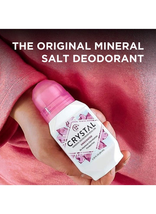 CRYSTAL ESSENCE CRYSTAL Deodorant - Mineral Roll on Vegan Deodorant for Women and Men, Unscented - 2.25 fl. oz. (3 Pack) (Packaging May Vary)  - Image 5