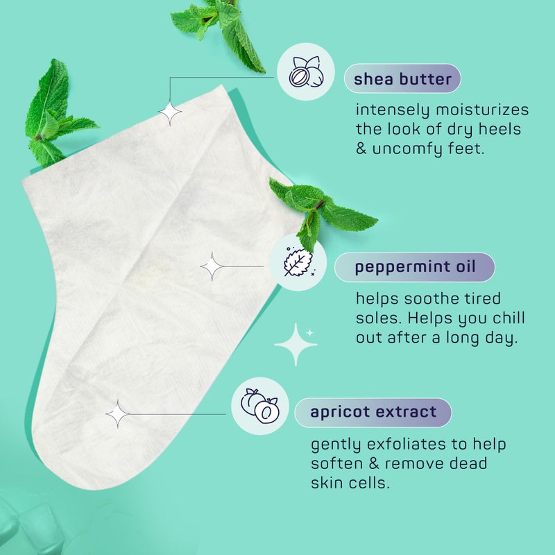 SpaLife Men's 12-Piece Spa Set: Repairing Hand Gloves for Dry Hands, Cooling Mint Foot Socks for Cracked Heels, and Moisturizing Face Mask Ultimate Men Grooming and Relaxation Gift Kit - Image 5