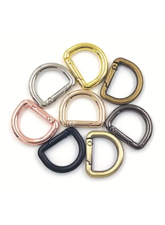 19mm Gold D Ring Spring Clasp 6 Pack Hardware For Bags And Clothing - Image 4