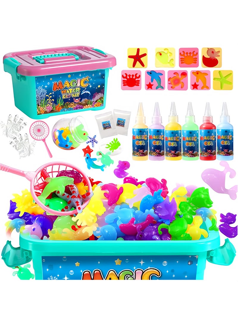 SIMDOW DIY Magic Water Gel Toy Kit for Kids – Aqua Figure Craft Set, Holiday Gift u0026 Birthday Party Favors - Image 1