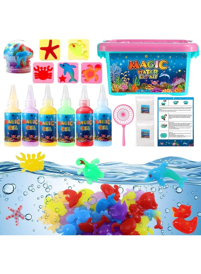 SIMDOW DIY Magic Water Gel Toy Kit for Kids – Aqua Figure Craft Set, Holiday Gift u0026 Birthday Party Favors - Image 4