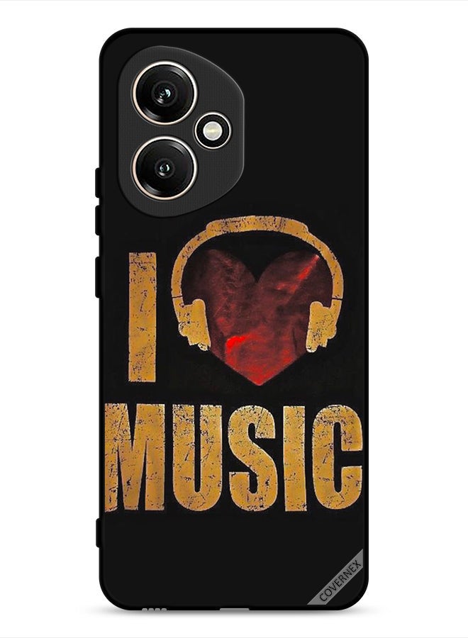 Covernex Honor 400 Protective Case Cover Vintage I Love Music - Image 1