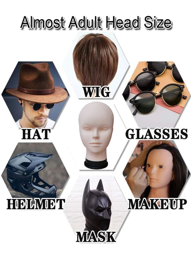 CHU DAI Professional 54cm Cosplay & Makeup Training Head – Wig Display Mannequin, Universal Head Size for Arab Hairstyling Practice  - Image 4