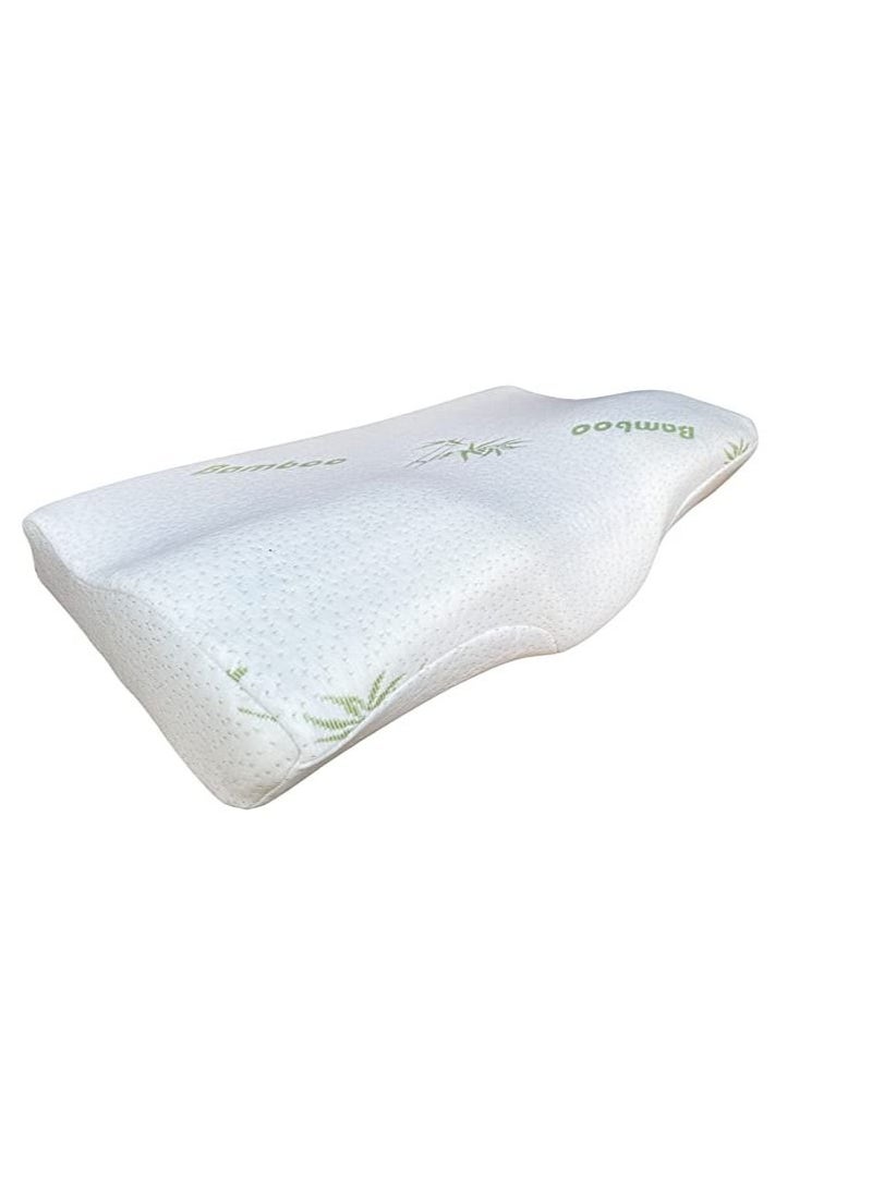 Plush - Creative Planet PLUSH Medical Memory Foam Cooling Gel Cervical Contour Pillows with Hypoallergenic Pillowcases for Better Sleep - Image 1