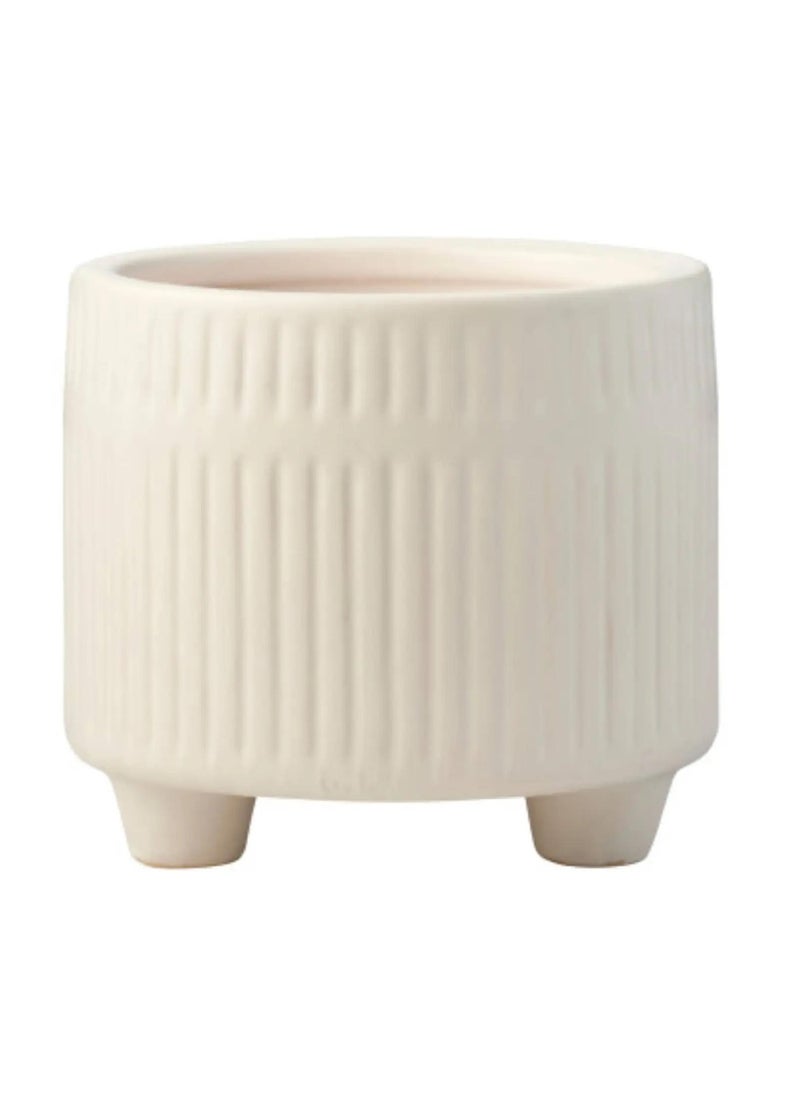 Waxworks - Citronella Wax Candle With Ceramic Ripple Pot - Image 1