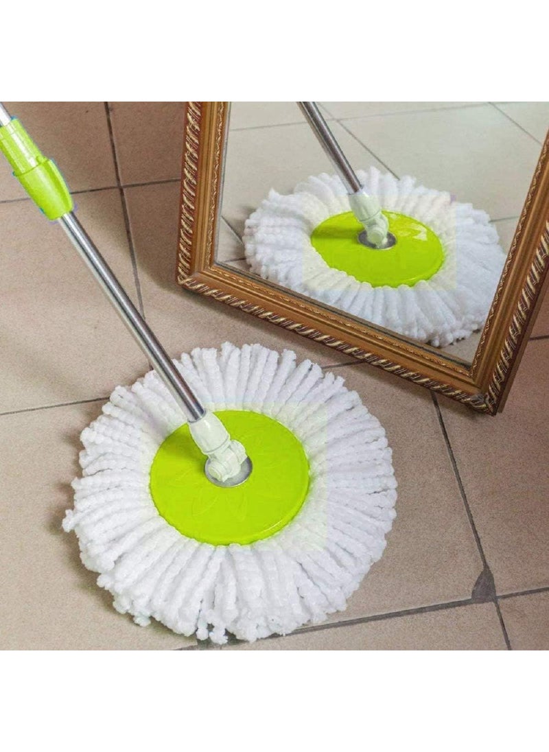 Rosaline Spin Mop Extendable Handle/Stick Rod | Spin Mop Spares Set Handle with Microfibers Refill | 360° Bucket Spin Mop Stick (Multi Color 1x)  - Image 5