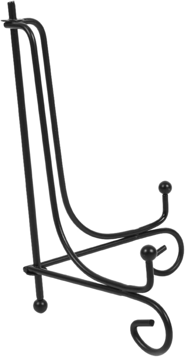 Yosoo Health Gear Adjustable Iron Easel Display Stand,1 pcs 4" - 12" Classic Heavy Strong Base for Bowl, Plate, Photo Frame, Book, Artwork, Black Cookbook Holder for Kitchen. (6 Inch (153mm ID, 5mm Thickness)) - Image 4