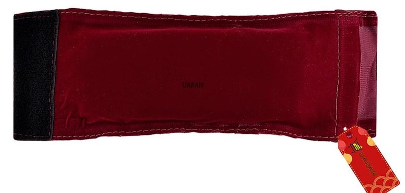 UAPAN Brass Ghungroo Ankle Bells Velvet 3 line Pad for Classical Kathak Dance with Adjustable Strap (Maroon,60 Bells) - Image 3