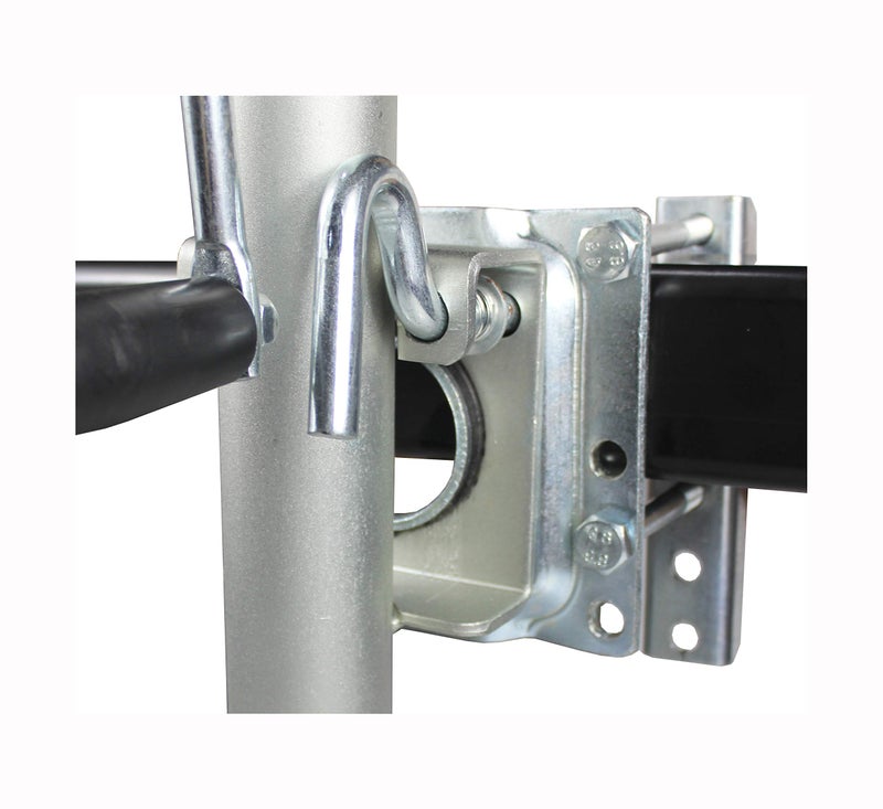MaxxHaul 70149 Trailer Jack with Dual Wheels - 26-1/2" to 38" Lift Swing Back - 1500 lbs. Capacity ,Zinc, Grey - Image 4