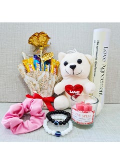RADIATE Radiate Ultimate Love Gift Box for Couples Gold Rose Chocolate BouquetTeddy Bracelets more Boyfriend Girlfriend Husaband Wife Girls Boys 