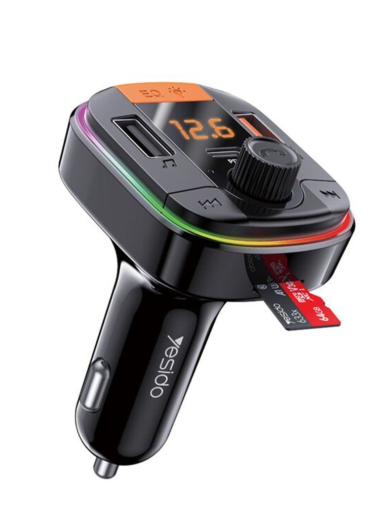 Yesido Car Charge 43W PD + QC3.0 FM Transmitter  - Image 3