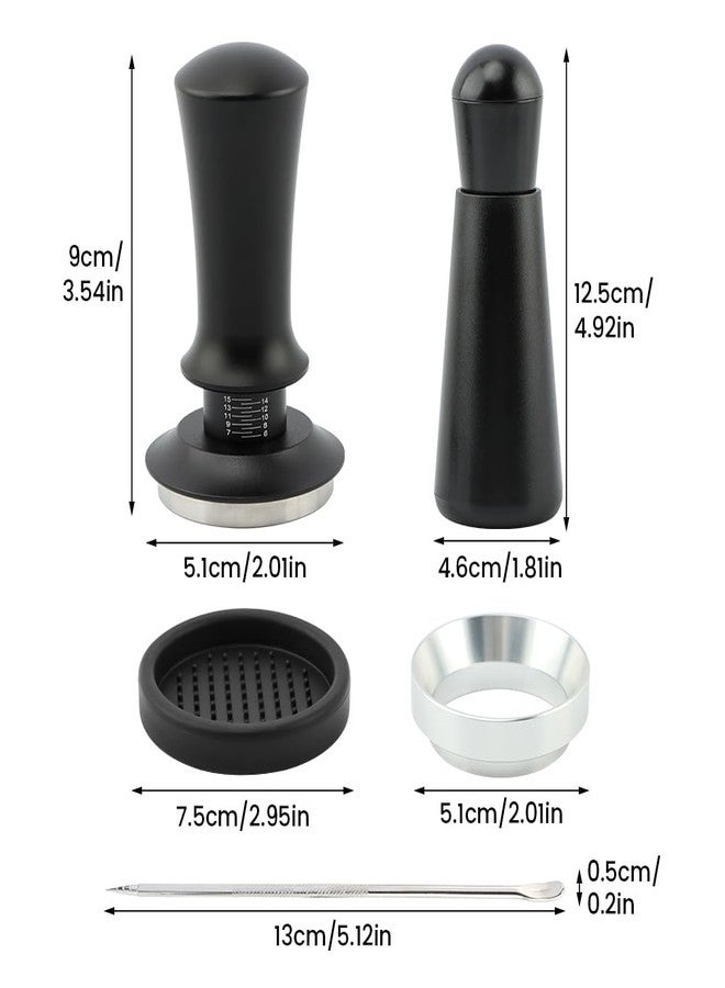 Loyanger 51mm Espresso Accessories Kit, Espresso Tamper Set, Spring Loaded Calibrated Tamper, WDT Tool and Dosing Funnel Set Fits Coffee Machines(COLOR:as shown) - Image 2