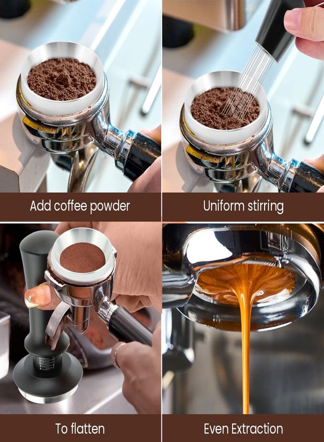 Loyanger 51mm Espresso Accessories Kit, Espresso Tamper Set, Spring Loaded Calibrated Tamper, WDT Tool and Dosing Funnel Set Fits Coffee Machines(COLOR:as shown) - Image 4