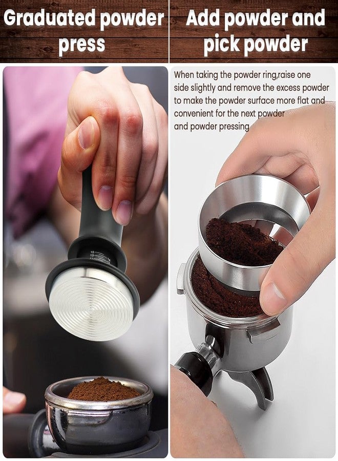Loyanger 51mm Espresso Accessories Kit, Espresso Tamper Set, Spring Loaded Calibrated Tamper, WDT Tool and Dosing Funnel Set Fits Coffee Machines(COLOR:as shown) - Image 5