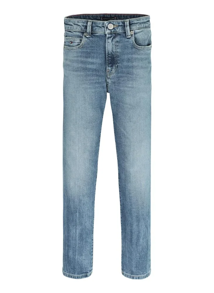 تومي هيلفيغر Youth Straight Mid Raise Jeans