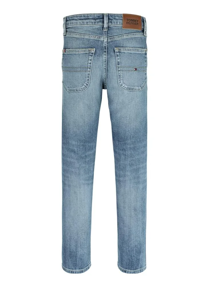 تومي هيلفيغر Youth Straight Mid Raise Jeans