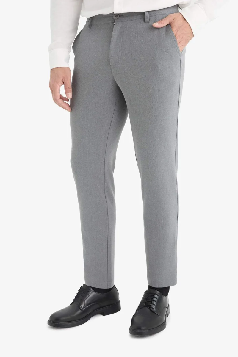 Defacto  Tailored Fit Regular Hem with Pockets Trousers for Men | Best Price UAE