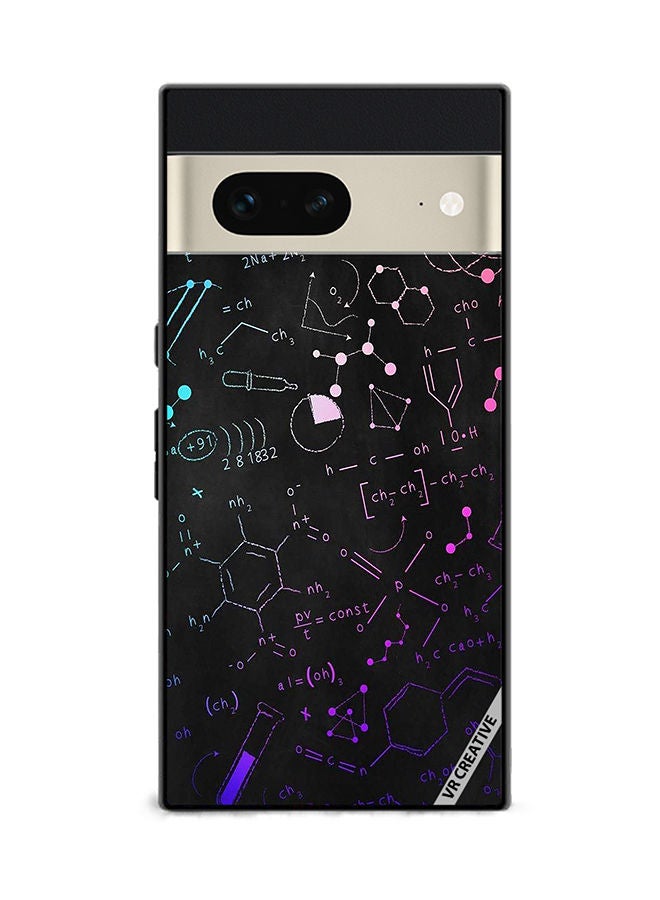VR CREATIVE Protective Case Cover For Google Pixel 7 Chemistry Formula Design Multicolour - Image 1