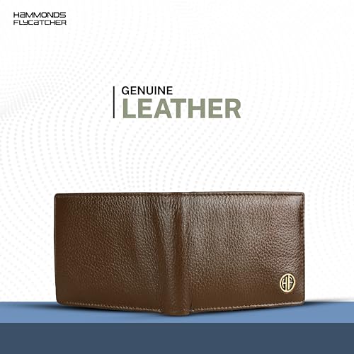 HAMMONDS FLYCATCHER RFID Protected Bi-Fold Wallet for Men Leather Original, Mens Wallet, Leather Wallets for Men, Classic Purse with 4 Card Slots, Coin Pocket, Gift for Mens - Brushwood - Image 2