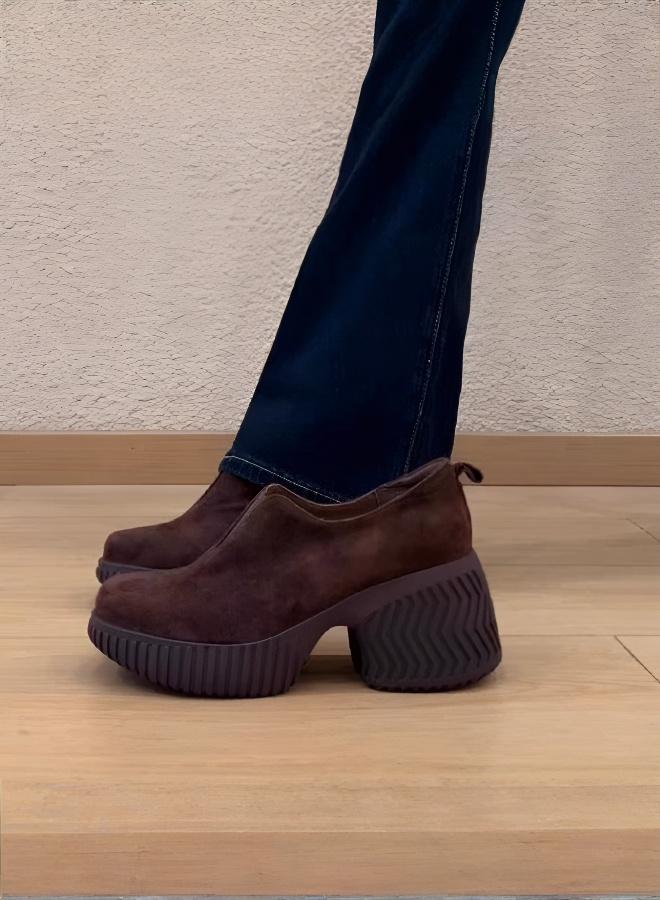 Handmade Casual Shoe with Matte Finish and Thick Sole (Visually Increases Height by 8cm) - Image 1