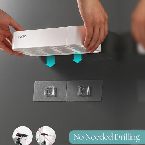 MorivaHomes Multipurpose Self-Adhesive ABS Bathroom Wall Mounted Storage Organizer Shelf Holder/Rack/Bathroom Accessories (Adhesive Sticker, Pack of 4) - Image 3