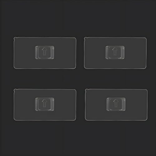 MorivaHomes Multipurpose Self-Adhesive ABS Bathroom Wall Mounted Storage Organizer Shelf Holder/Rack/Bathroom Accessories (Adhesive Sticker, Pack of 4) - Image 1