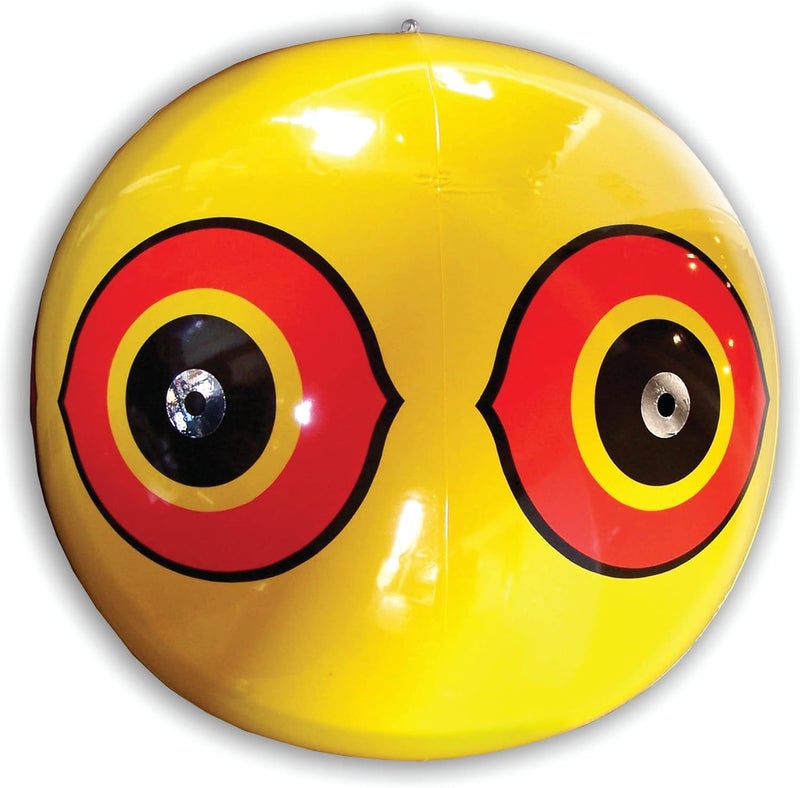 Bird-X Scare-Eye Bird Repellent Predator Eyes Balloon - Yellow - Image 1