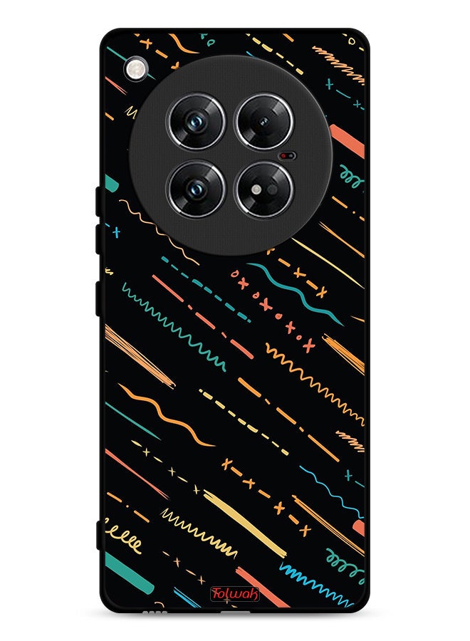 Tolwak Infinix Zero 40 Protective Case Cover X Lines Abstract Pattern - Image 1