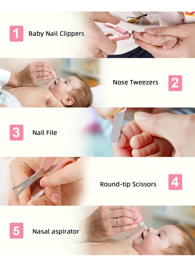 Lictin Rooming And Health Kit, Lictin Nursery Care Kit, Newborn Safety Health Care Set With Hair Brush,Comb,Nail Clippers And More For Newborn Infant Toddlers Baby Girls  - Image 4
