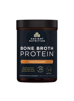 Bone Broth Protein Powder, Salted Caramel, 19g Protein per Serving, Beef, Supports Healthy Skin, Gut Health, Joint Supplement, Gluten Free, Paleo and Keto Friendly, 20 Servings