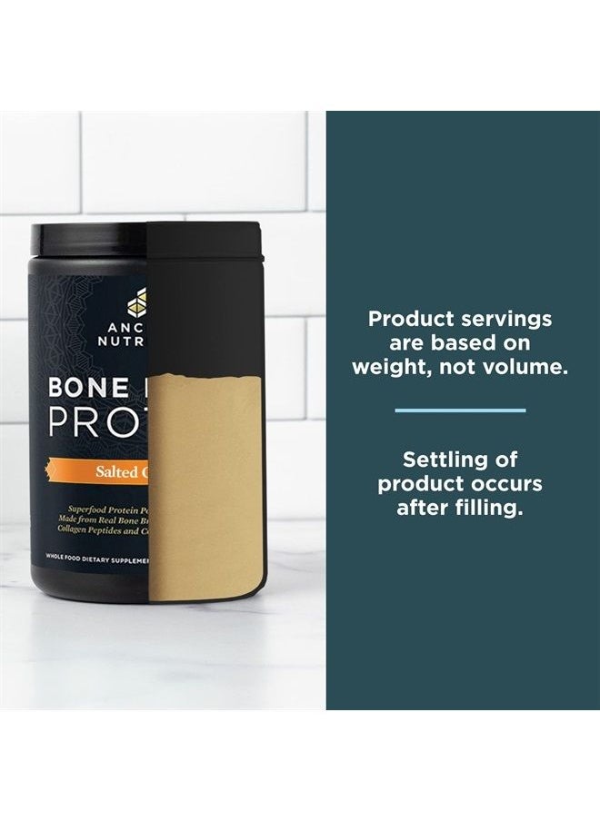 Ancient Nutrition - Bone Broth Protein Powder, Salted Caramel, 19g Protein per Serving, Beef, Supports Healthy Skin, Gut Health, Joint Supplement, Gluten Free, Paleo and Keto Friendly, 20 Servings - Image 1