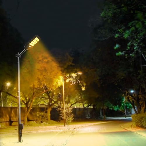 Epyz 150Watt Solar Street Light Outdoor Waterproof with Remote 392 Led Motion Sensor Light for Garden, Street, Lawn [ with Out Pole ] [ Pack of 1, Warm Yellow ] - Image 2