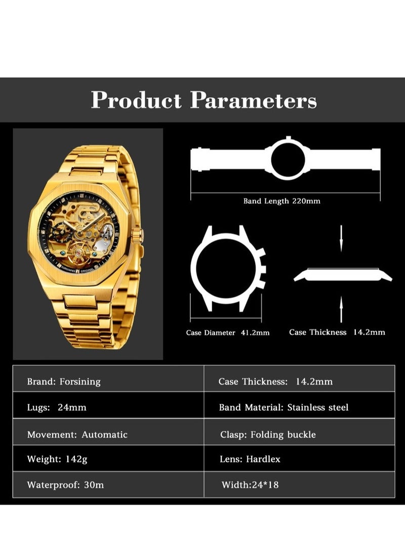 FORSINING Men's Waterproof Mechanical Watch F980 - Image 5