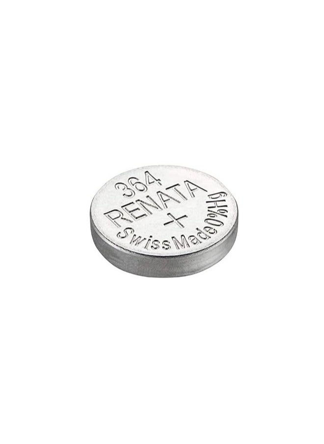Renata - 10-Pieces Renata Watch Batteries 364/SR621SW Swiss Made  Silver 1.55 V - Image 1
