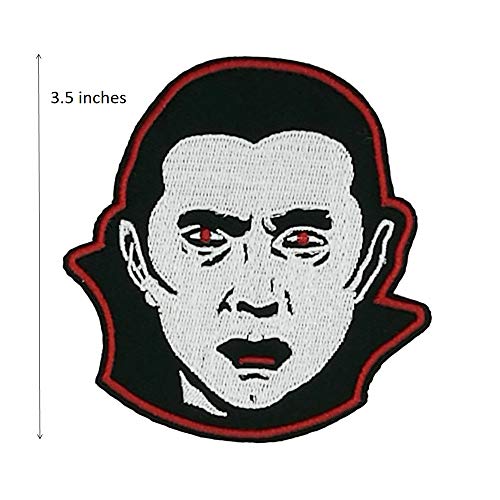 Cute-Patch 3.5" Count Dracula Embroidered Iron on sew on Patch Vampire Monster Munsters Bela Lugosi - Image 2