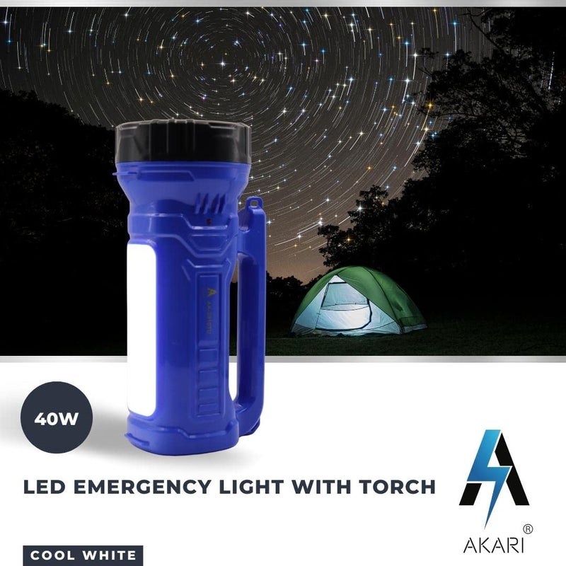 Akari Akari 5501S Long Range tub Light Torch 14 Bright SMD Emergency with MultiFunctional Rechargeable Handheld Torch Flash Light Fog Light - Image 4